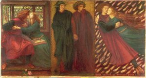 Paolo et Francesca, 1862 - Dante Gabriel Charles Rossetti